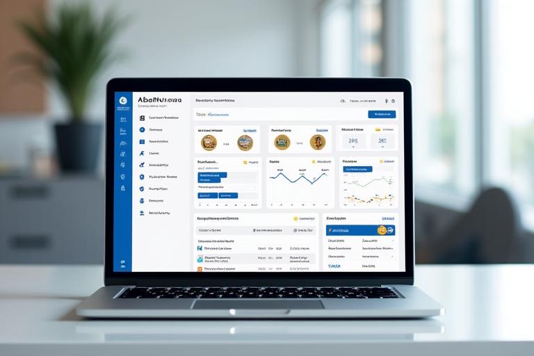 Screenshot della dashboard di Alba Nuova su un computer portatile