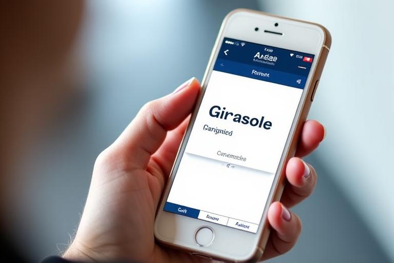 Screenshot di flashcard di vocabolario su uno smartphone